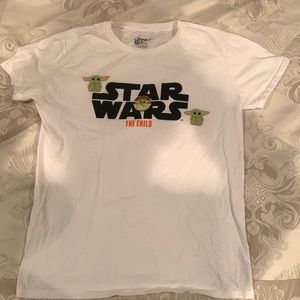 star wars baby yoda tshirt for kids or men of small size